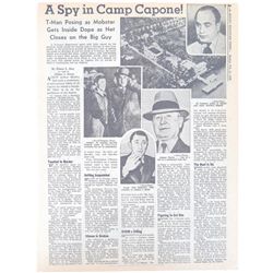 A Spy in Camp Capone Newspaper Headline Rocky Mountain