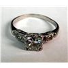 Image 1 : Stunning Platinum Diamond Ring .89 Kt Hi-Grade Diamonds