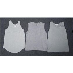 3 Silver Sleeveless Designer Tops AKA, Pronto VP