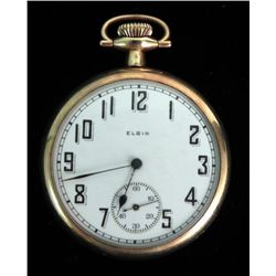 1922 Elgin Gold Filled Antique Pocket Watch 15j 14s