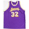 Image 2 : Magic Johnson Signed Lakers Basketball Jersey LOA