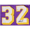 Image 3 : Magic Johnson Signed Lakers Basketball Jersey LOA