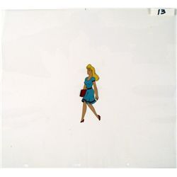 Animation Blonde Girl Original Animation Walking Home