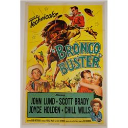 Bronco Buster Vintage Movie Poster Scott Brady 1952