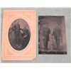 Image 1 : 2 Antique Tintype Photo 2 Men Portraits 1/6 Plate