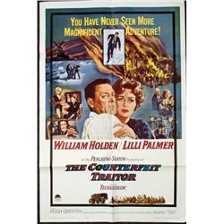 Willam Holden The Counterfeit Traitor 1962 Movie Poster