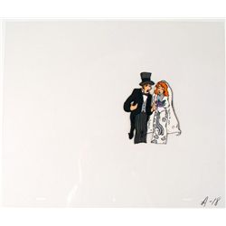 Animation No Communication Original Bride and Groom Cel