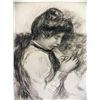 Image 2 : Femme Cousant Engraving Pierre-Auguste Renois Print