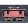 Image 1 : Lionel Large Gauge Model Railroad Caboose w/Wooden Top