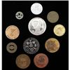 Image 1 : 11 Train/Transportation Tokens and Comm. Coins