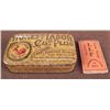 Image 1 : 1890 TOBACCO TIN & CIG PAPER--"HONEST LABOR CUT PLUG"