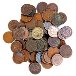 60 Mixed Date Indian Head Cents Penny Lot No Culls