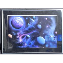 Star Trek Michael David Ward Signed Print Ltd, Frmd