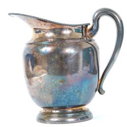Vintage 1940's Silver on Copper Water Pitcher