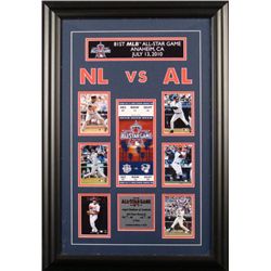 Framed 2010 81st All-Star Game - Cards and Ticket