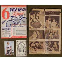 1949 PROGRAM FOR SCHWINN BIKE 6 DAY RACE IN CHICAGO