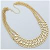Image 1 : Glamorous Gold Tone Earring/Necklace Set