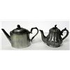 Image 3 : 2 Antique Pewter Teapots 1800's Bachelor Single Serving