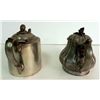 Image 4 : 2 Antique Pewter Teapots 1800's Bachelor Single Serving