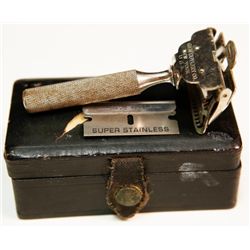 Vintage Gem Cutlery New York Silver Safety Razor Blade