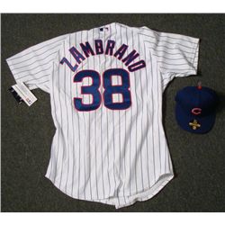 Authentic Chicago Cubs Carlos Zambrano Jersey and Hat