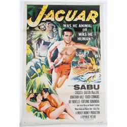 Jaguar 1955 Original Vintage Movie Poster Sabu