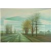 Image 1 : Frank Licsko ROADS Signed Surreal Landscape Art Print