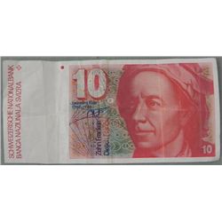 Switzerland 10 Franc Note 1986