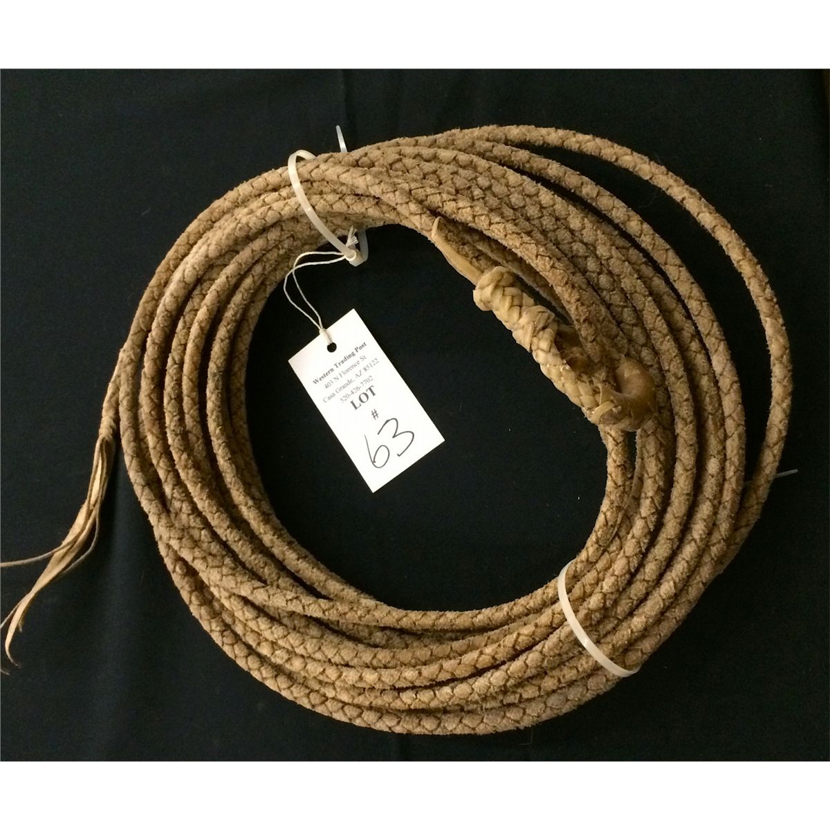 Vintage Handmade Rawhide Riata