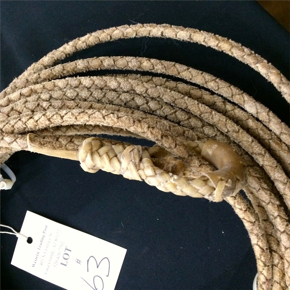 Vintage Handmade Rawhide Riata