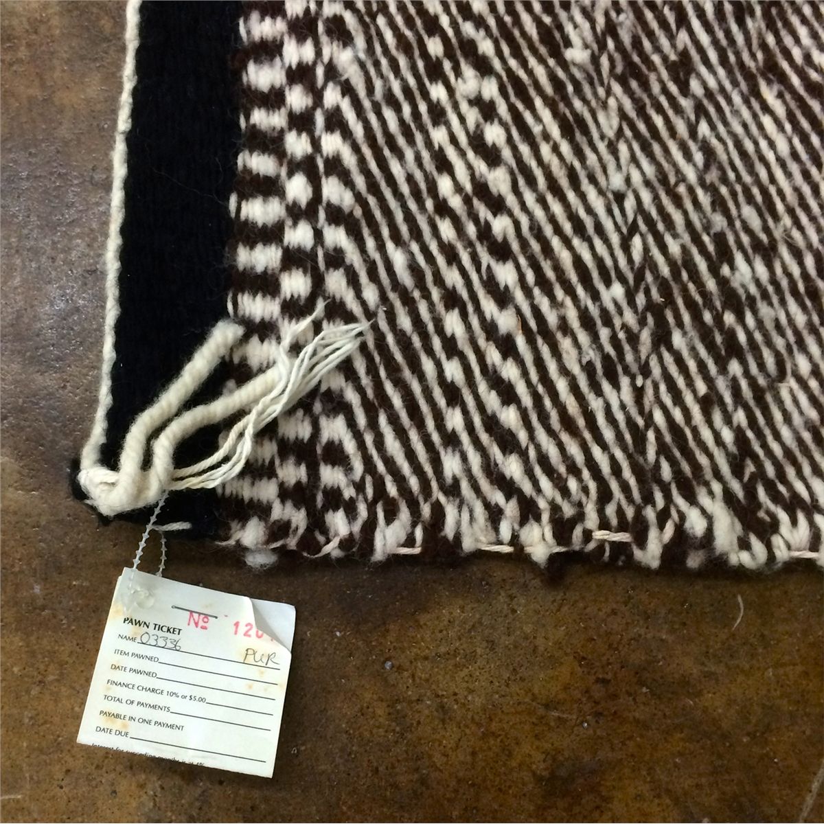 Vintage Navajo Saddle Blanket