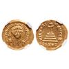Image 1 : Byzantine Empire. AV Solidus. AD 578-582. NGC Mint State; Strike: 5/5, Surface: 4/5.