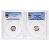 Image 1 : France. Lot of two (2) PCGS graded Gem Unc MS-66 20 Centimes.