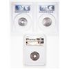 Image 2 : France. Lot of three (3) Gem Unc 25 Centimes.