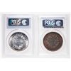 Image 2 : France. Lot of two (2) PCGS-graded coins in MS-66.