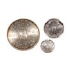 Image 2 : Germany. Lot of three (3) Uncirculated 19th century silver coins of Frankfurt.