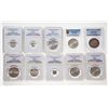 Image 2 : India. Lot of ten (10) Gem Uncirculated coins of Indian Princely States.