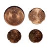 Image 2 : Japan. Lot of four (4) Gem Uncirculated Red copper coins.
