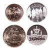Image 2 : Poland. Lot of four (4) Gem and Proof Commemorative coins.