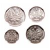 Image 2 : Russia. Lot of four (4) NGC-certified Gem Uncirculated coins of 1913.