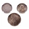 Image 1 : Spain. Lot of three (3) Gem Uncirculated MS-65 silver coins.