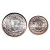 Image 2 : Switzerland. A pair of silver coins from 1921-B.