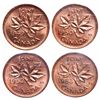 Image 2 : 1 Cent. Lot of 4 ICCS graded cents, all MS-65 Red.