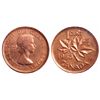 Image 1 : 1 Cent. 1953. Shoulder Fold. ICCS MS-65 Red.