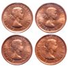 Image 1 : 1 Cent. Lot of 4 ICCS graded Elizabeth II cents.