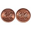 Image 2 : 1 Cent. Lot of 2 ICCS graded Elizabeth II cents.