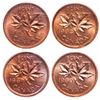 Image 2 : 1 Cent. Lot of 4 ICCS graded Elizabeth II cents.
