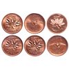Image 2 : 1 Cent. Lot of 6 ICCS graded Elizabeth II cents.