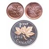 Image 2 : 1 Cent. Lot of 3 ICCS graded 2012 cents.