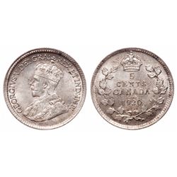 5 Cents. 1920. ICCS MS-65.